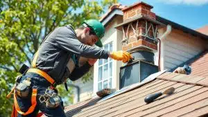 What material is used to repair chimney crowns?